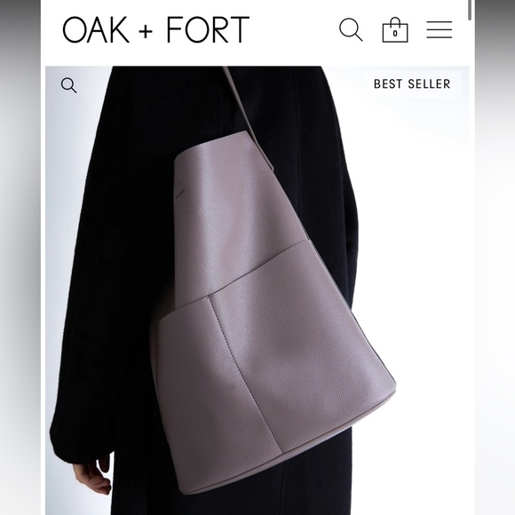 • NWT Oak & Fort Vegan Leather Tote Bag • - Picture 5 of 6